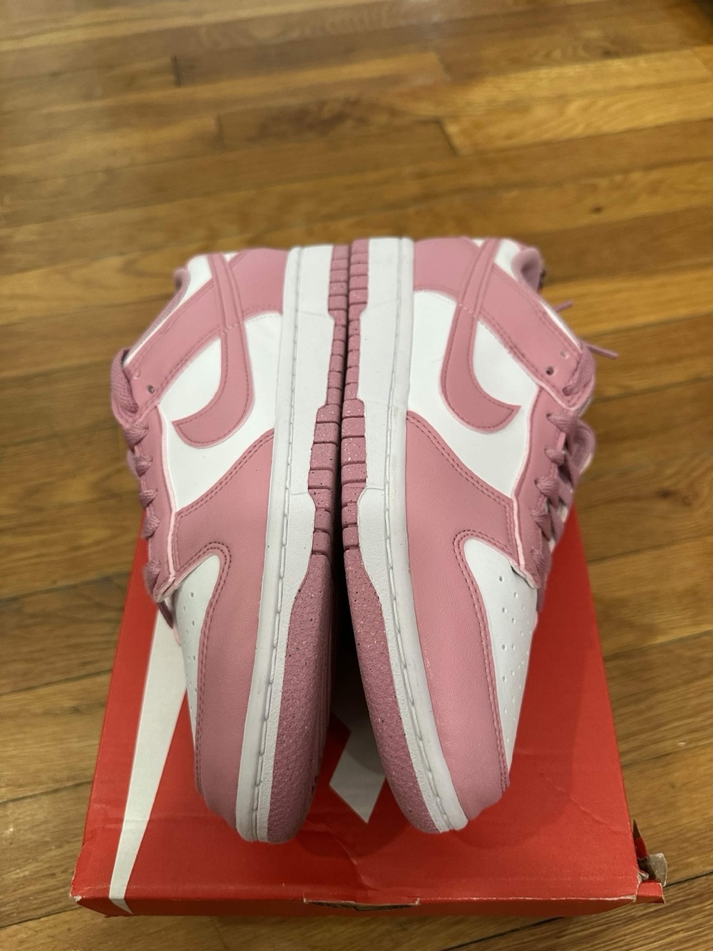 *Used* Nike Dunk Low Women White Pink (DD1873-112) Size 8W - Picture 3 of 11